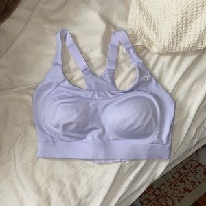 Lavender lilac racerback gymshark bra